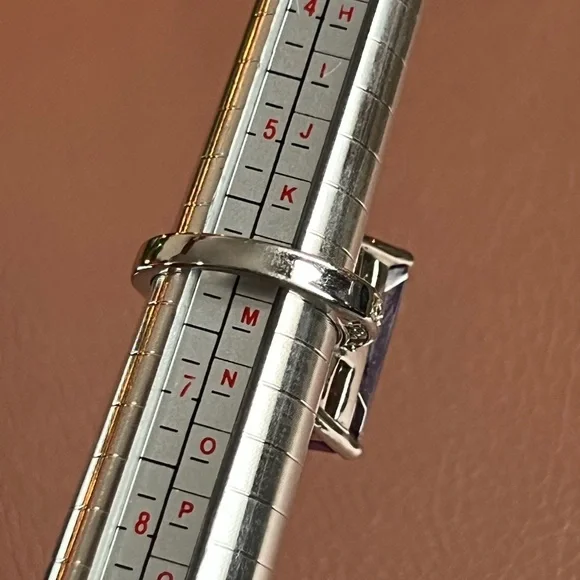 Purple CZ Costume Cocktail Ring - Picture 9 of 9